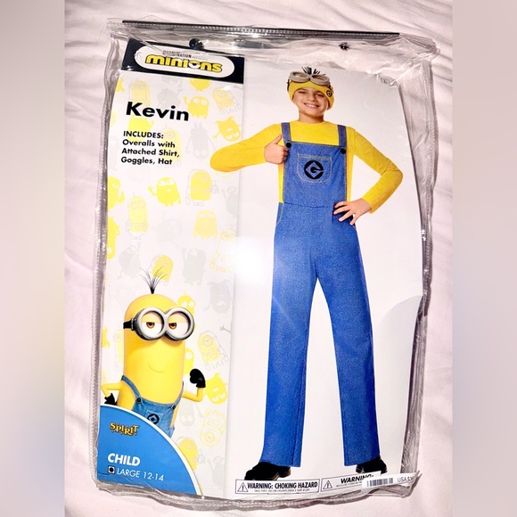 Spirit Costumes Spirit Minions Kevin Costume Blue Overalls Yellow spirit-costumes-spirit-minions-kevin-costume-blue-overalls-yellow
